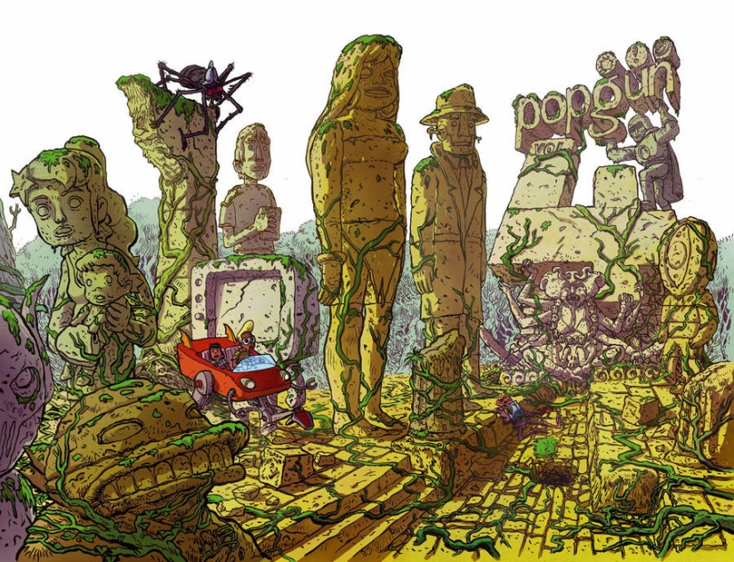 Belleza, mutantes y el thrash-ficción arte de Ralph Nisa