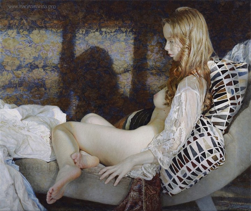 Belleza y ternura femenina en las pinturas de la artista Marina Marina Belleza y ternura femenina en las pinturas de la artista Marina Marina