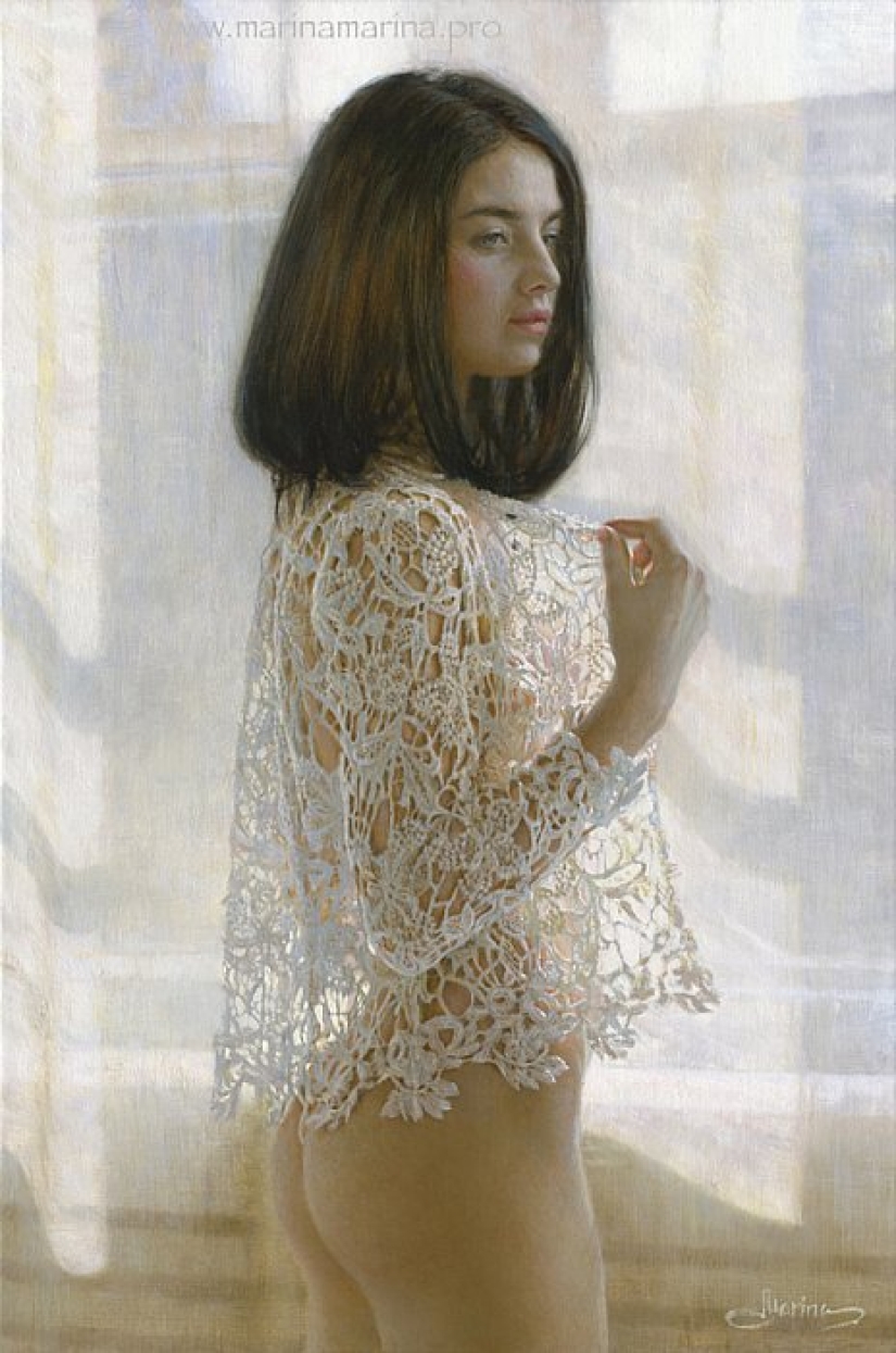 Belleza y ternura femenina en las pinturas de la artista Marina Marina Belleza y ternura femenina en las pinturas de la artista Marina Marina