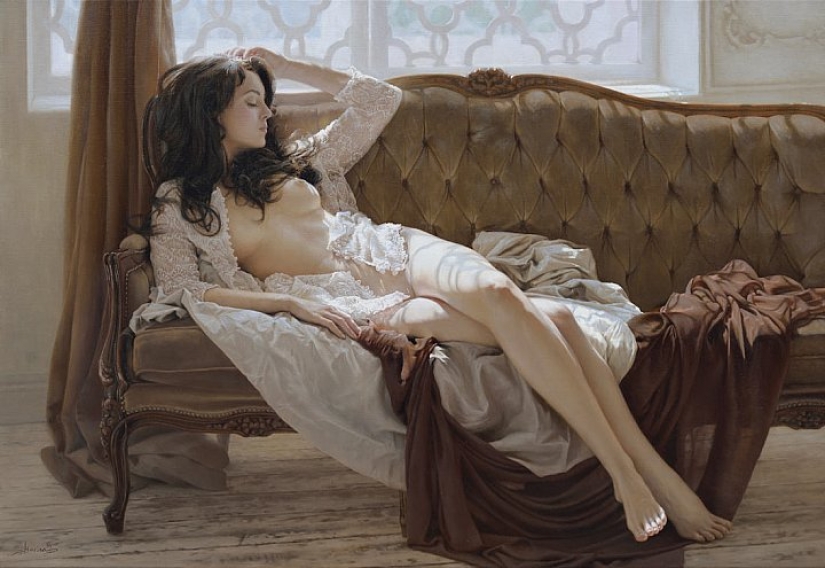 Belleza y ternura femenina en las pinturas de la artista Marina Marina Belleza y ternura femenina en las pinturas de la artista Marina Marina