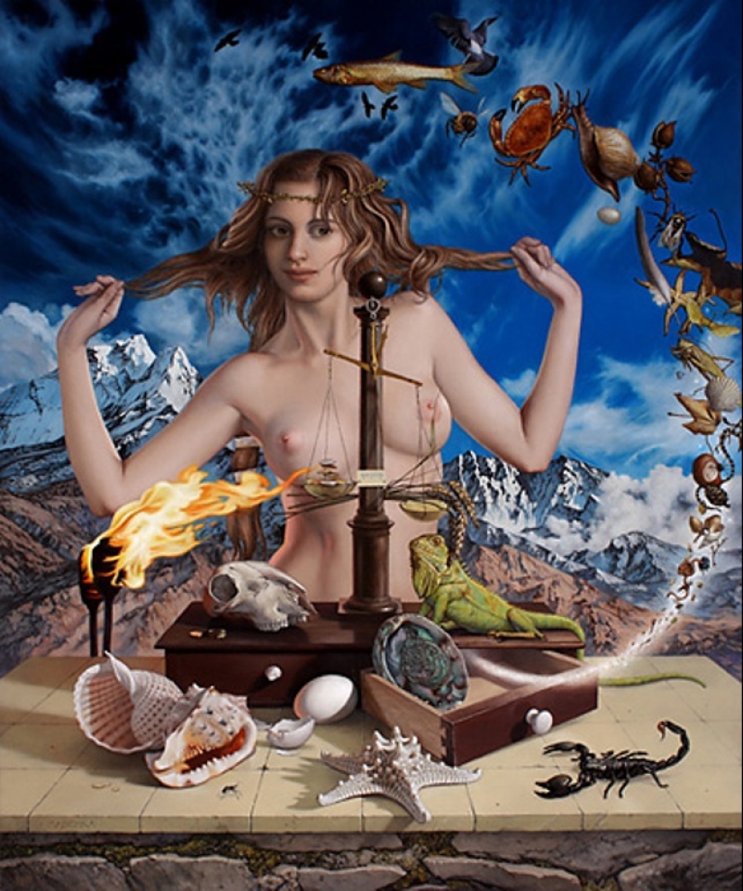 Bellezas misteriosas en las pinturas del maestro del realismo fantástico Michael Maschka Bellezas misteriosas en las pinturas del maestro del realismo fantástico Michael Maschka