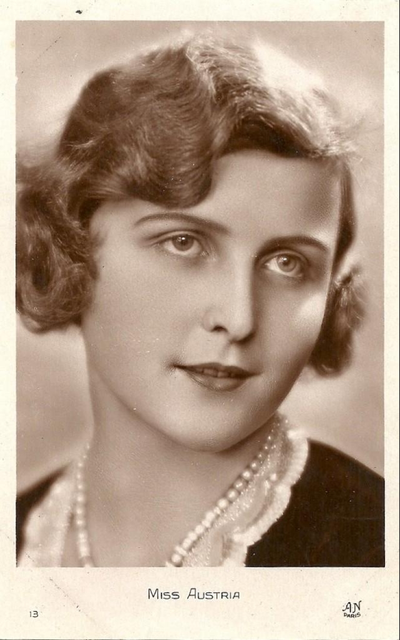 Bellezas retro del concurso de belleza "Miss Europa - 1930"