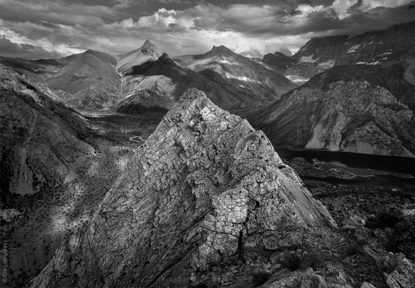 Black and white photography of mountains Black and white photography of mountains