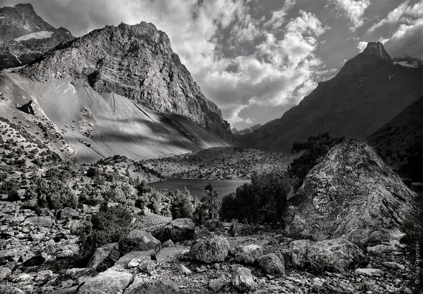Black and white photography of mountains Black and white photography of mountains