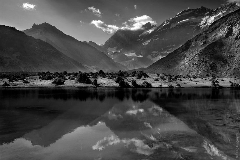Black and white photography of mountains Black and white photography of mountains