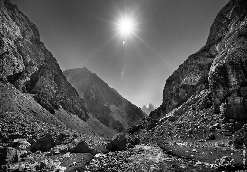 Black and white photography of mountains Black and white photography of mountains