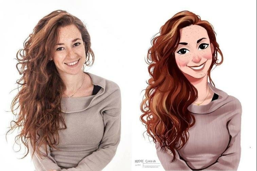 Brasileño convierte fotos de extraños en adorables toons Brasileño convierte fotos de extraños en adorables toons