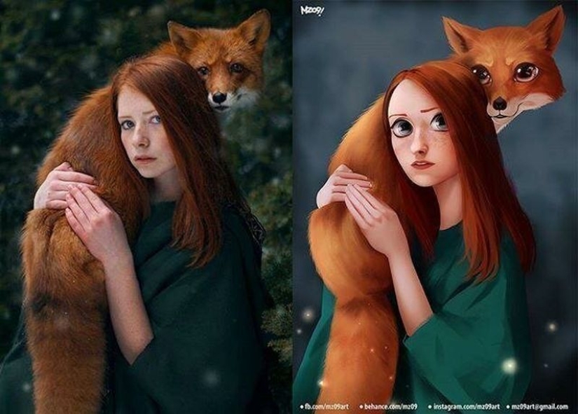Brazilian turns photos of strangers into adorable toons Brazilian turns photos of strangers into adorable toons