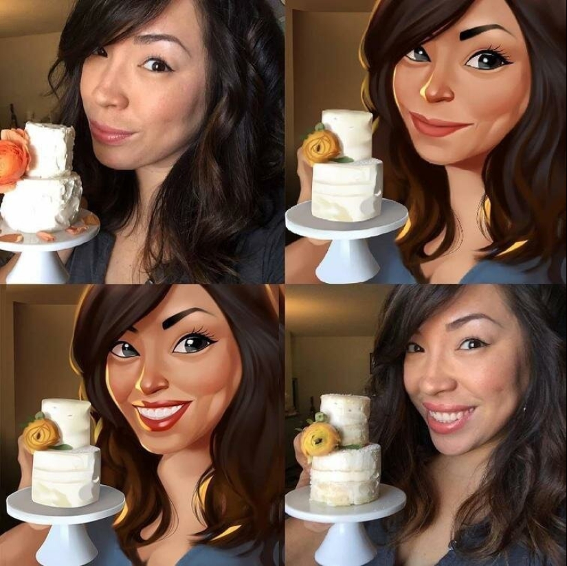 Brazilian turns photos of strangers into adorable toons Brazilian turns photos of strangers into adorable toons