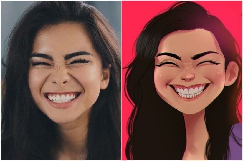 Brazilian turns photos of strangers into adorable toons Brazilian turns photos of strangers into adorable toons