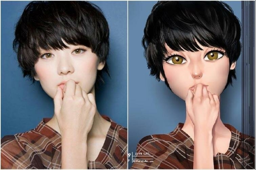 Brazilian turns photos of strangers into adorable toons Brazilian turns photos of strangers into adorable toons