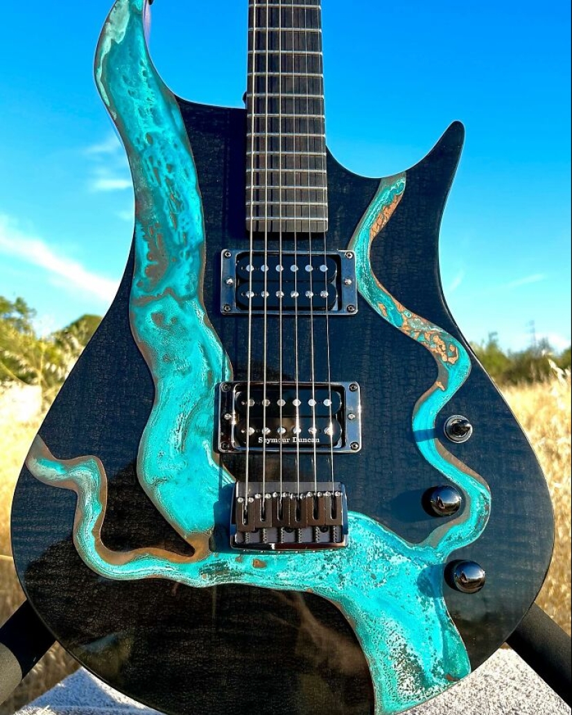 Burls Art Crafted 18 Extraordinary Guitars Using Unconventional Materials