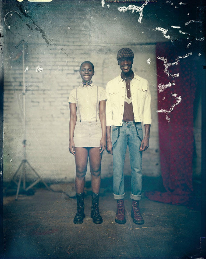 Cabezas rapadas africanas en el Proyecto Lagos Calling Cabezas rapadas africanas en el Proyecto Lagos Calling