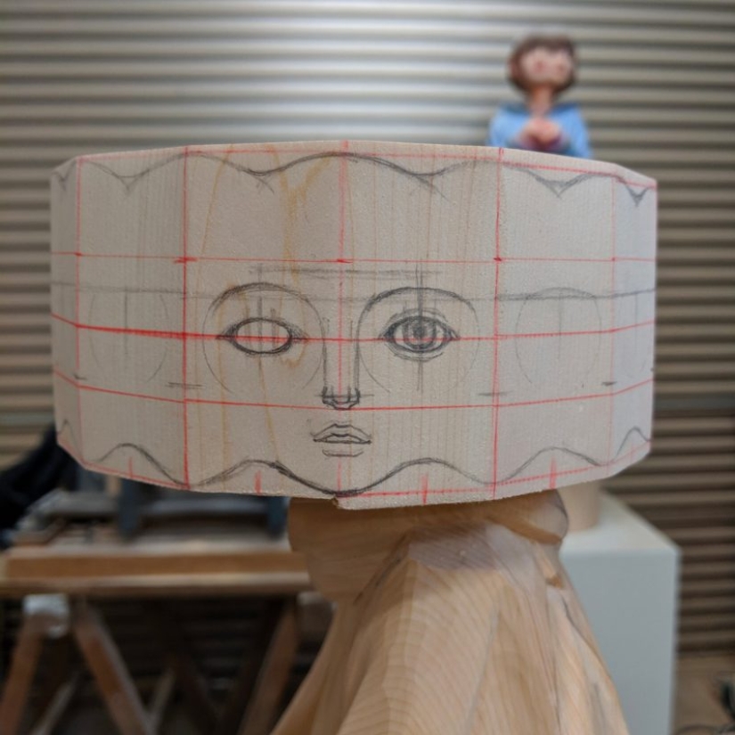 Changeable mood wooden sculptures Yoshitoshi Kanemaki