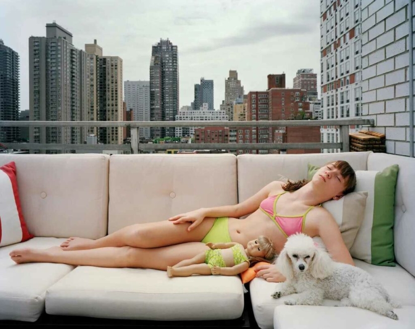 Chicas americanas y sus muñecas. Chicas americanas y sus muñecas.