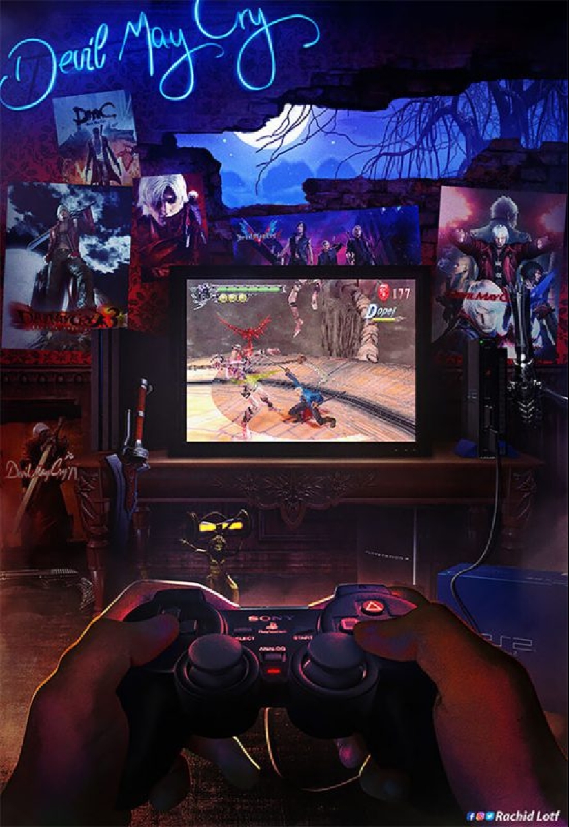 Children of the 90s: the artist displays in his works the nostalgia of old video games Children of the 90s: the artist displays in his works the nostalgia of old video games