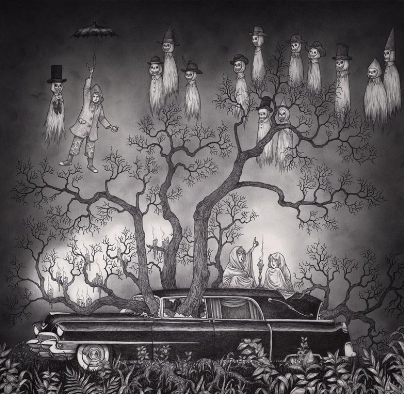 Children's nightmares in the drawings of horror master John Mortensen