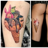 ¿Chocolate o vainilla? 20 tatuajes dedicados al helado ¿Chocolate o vainilla? 20 tatuajes dedicados al helado