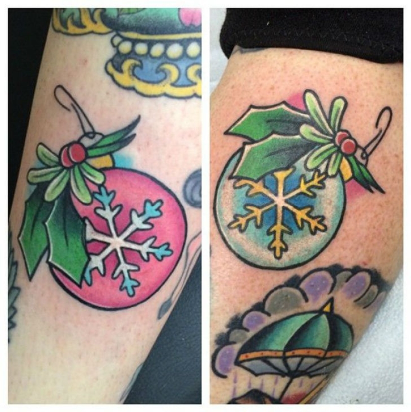 Christmas tattoos, or How to remember your New Year forever
