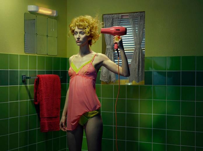 Cinematic stories from the Suburbs by Miles Aldridge and Todd Hido