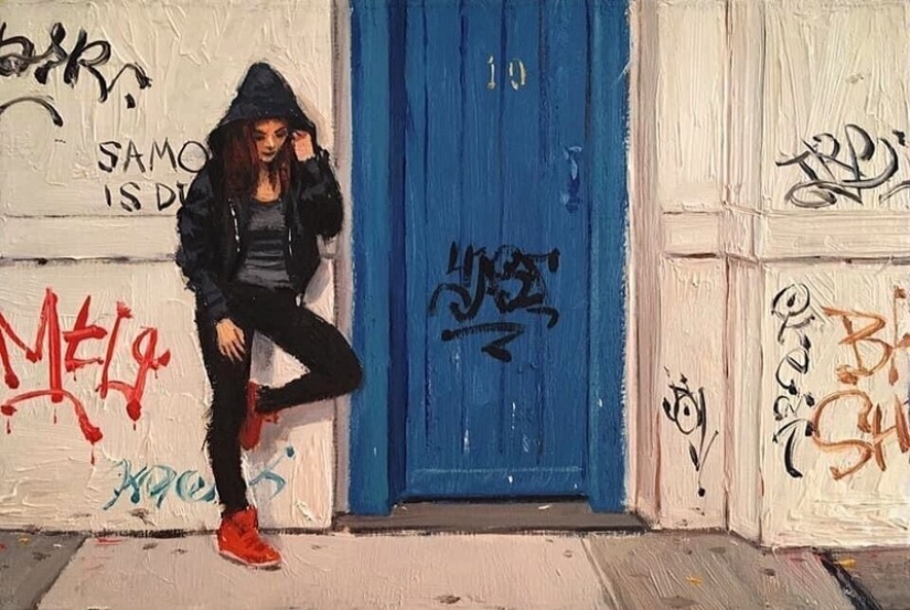 "City Life": Excellent modern oil paintings by Vincent Jarrano