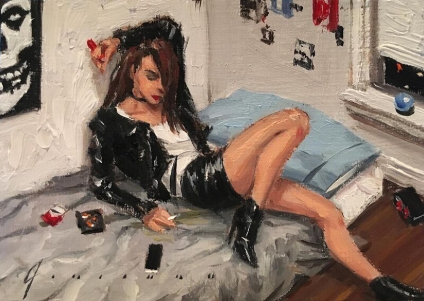 "City Life": Excellent modern oil paintings by Vincent Jarrano