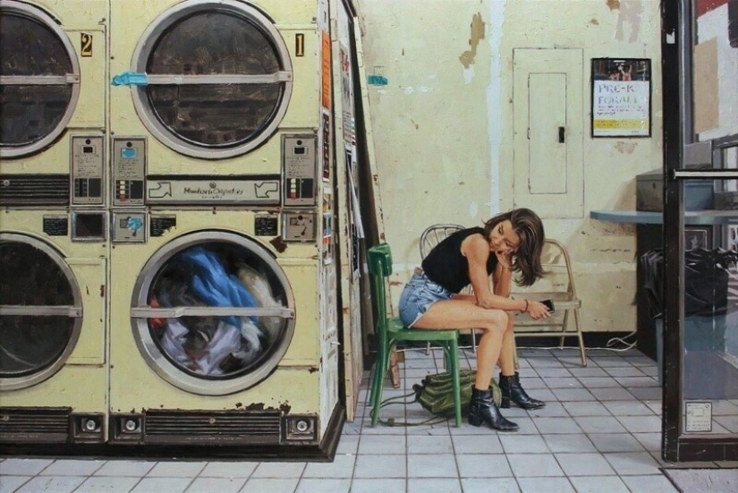 "City Life": Excellent modern oil paintings by Vincent Jarrano