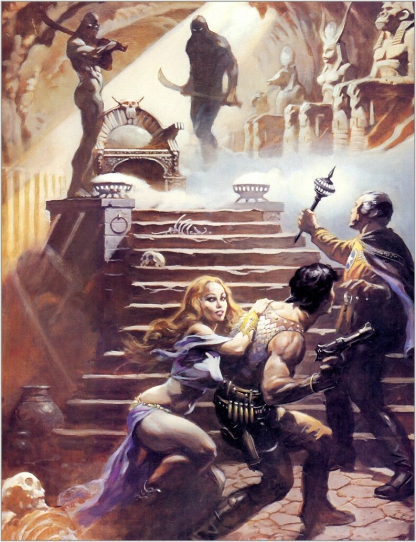Classic Fantasy Illustration by Frank Frazetta