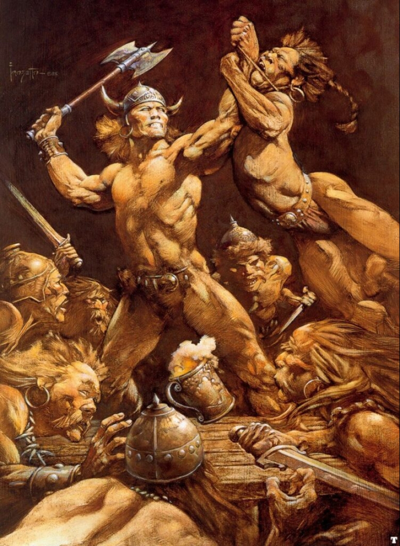 Classic Fantasy Illustration by Frank Frazetta