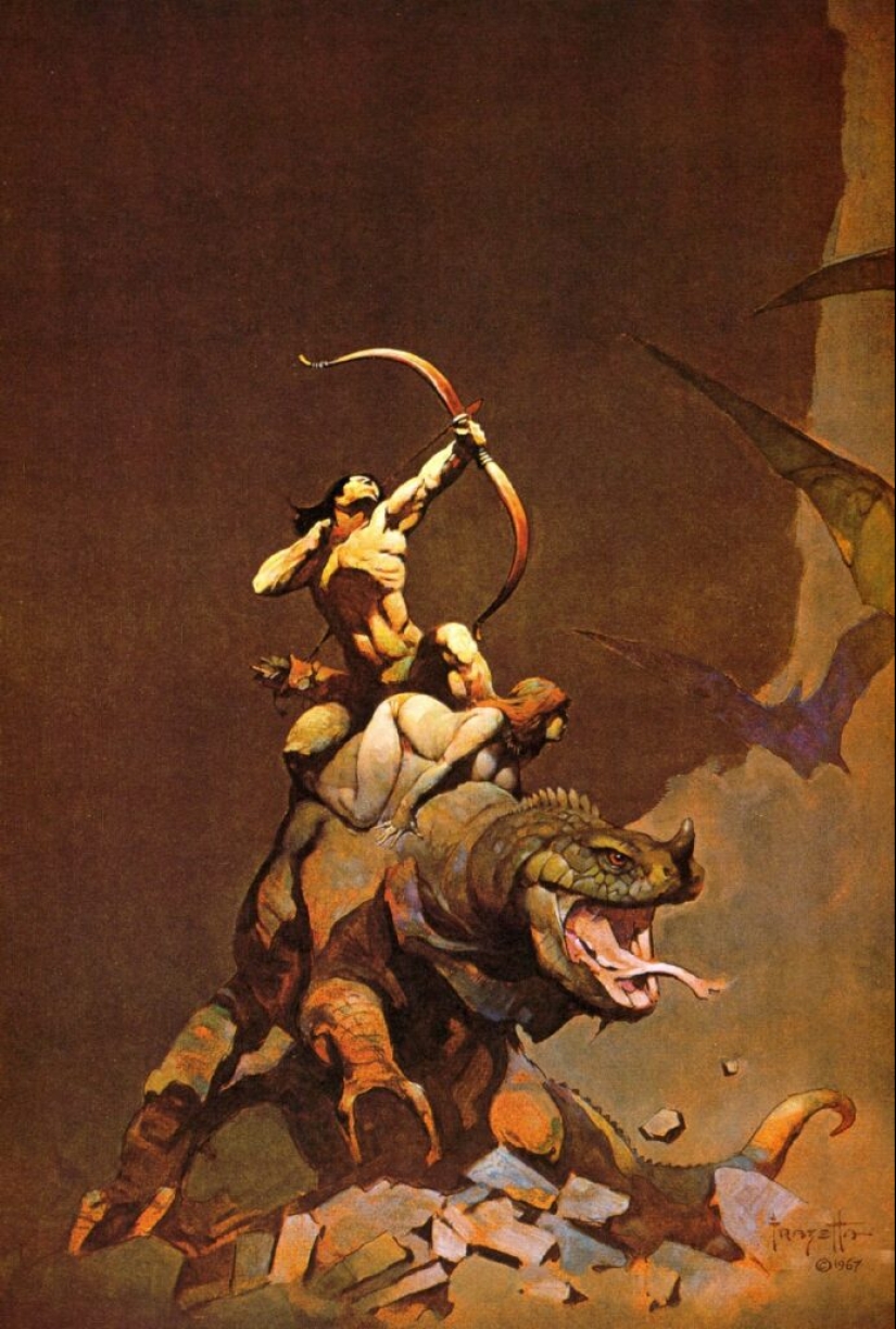 Classic Fantasy Illustration by Frank Frazetta
