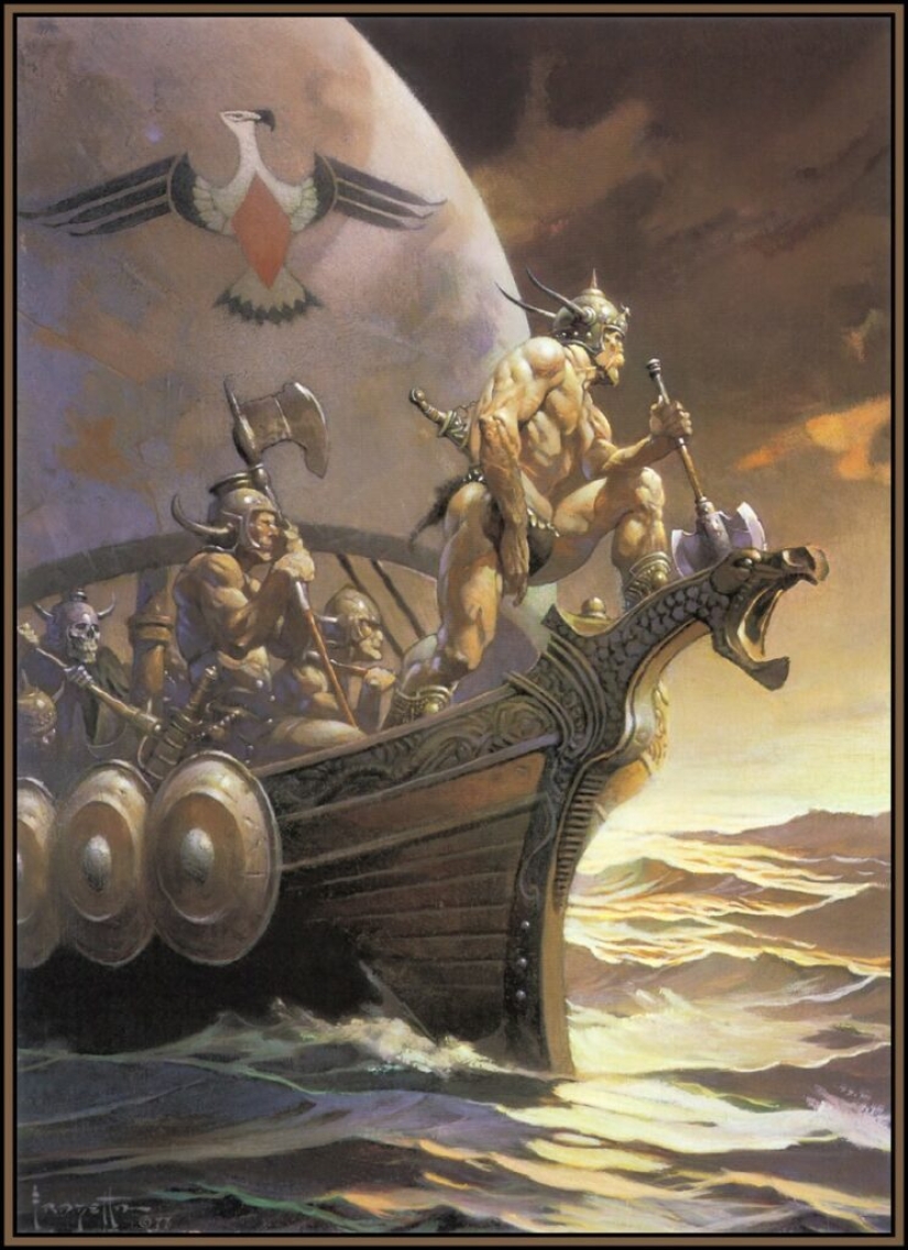 Classic Fantasy Illustration by Frank Frazetta