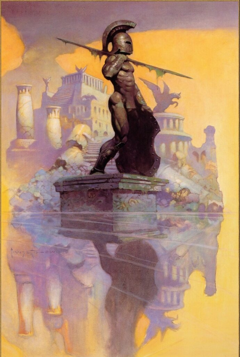 Classic Fantasy Illustration by Frank Frazetta
