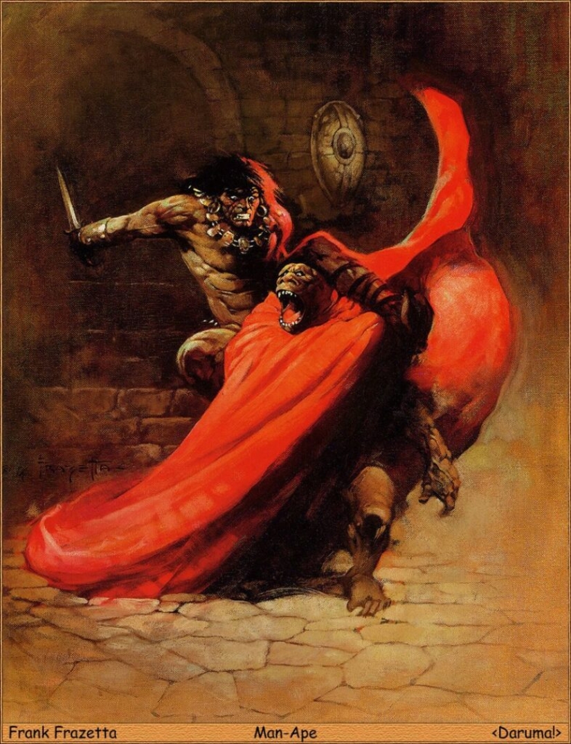 Classic Fantasy Illustration by Frank Frazetta