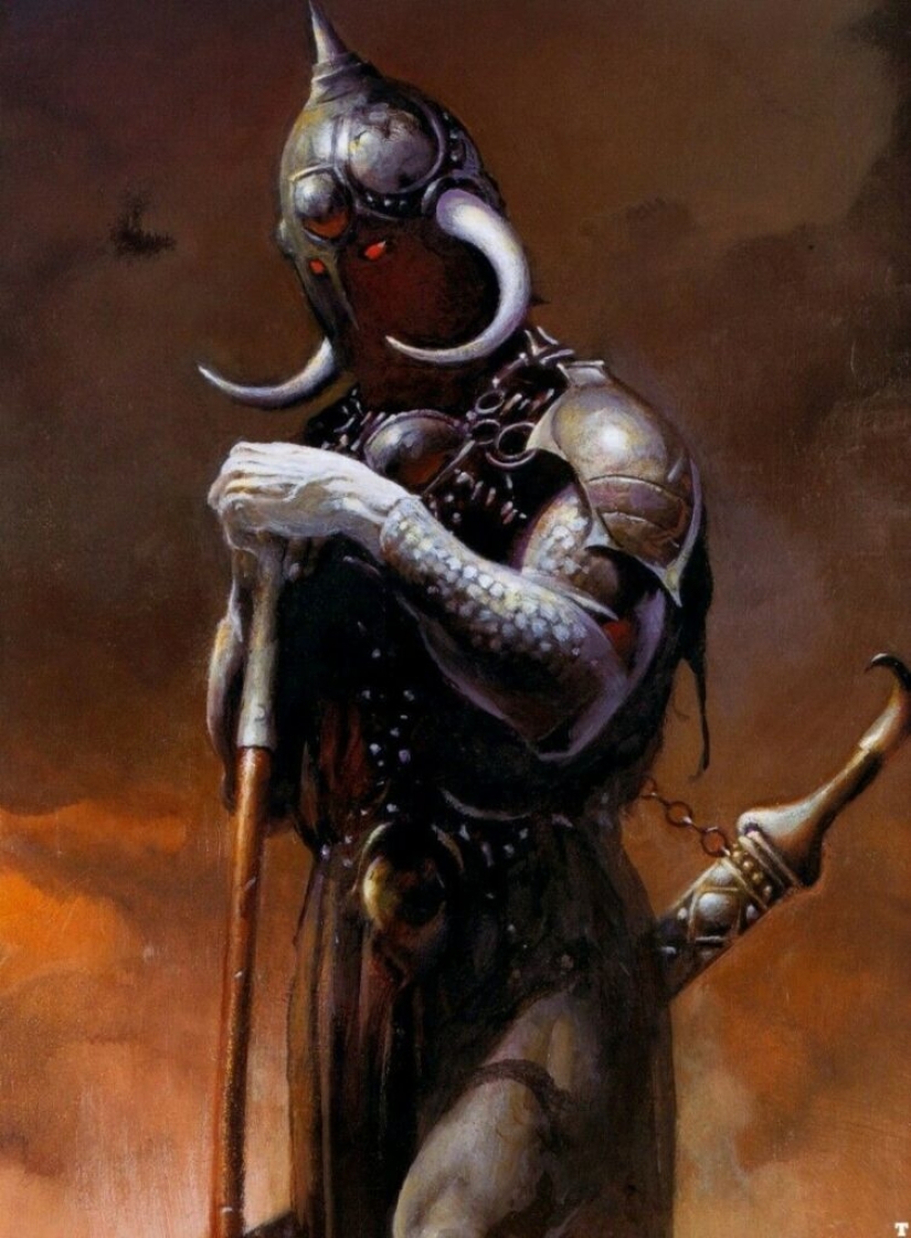Classic Fantasy Illustration by Frank Frazetta