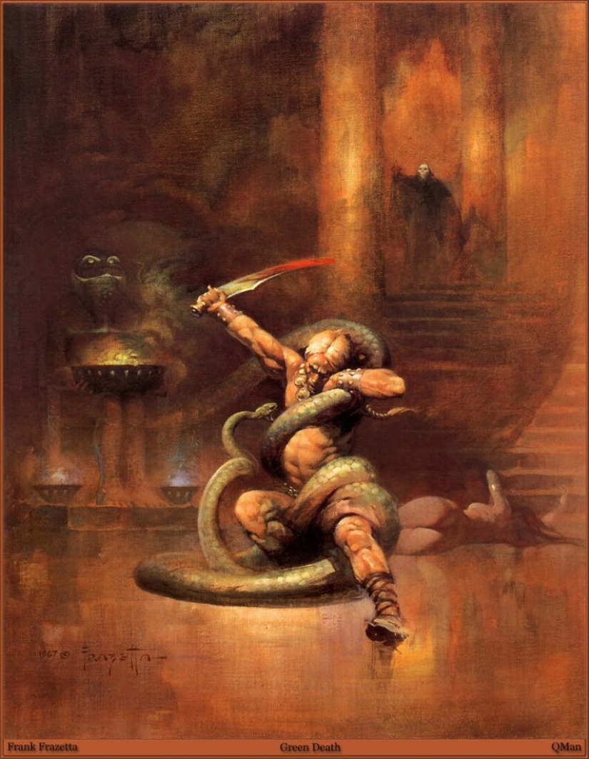 Classic Fantasy Illustration by Frank Frazetta