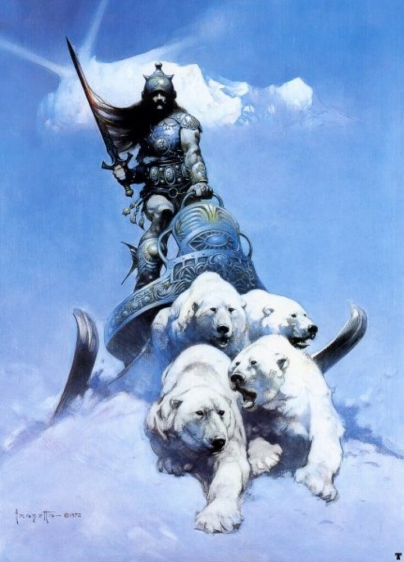 Classic Fantasy Illustration by Frank Frazetta