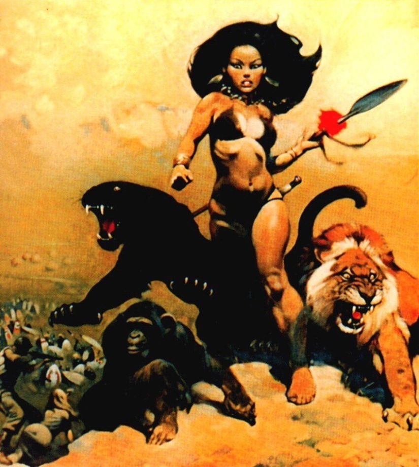 Classic Fantasy Illustration by Frank Frazetta