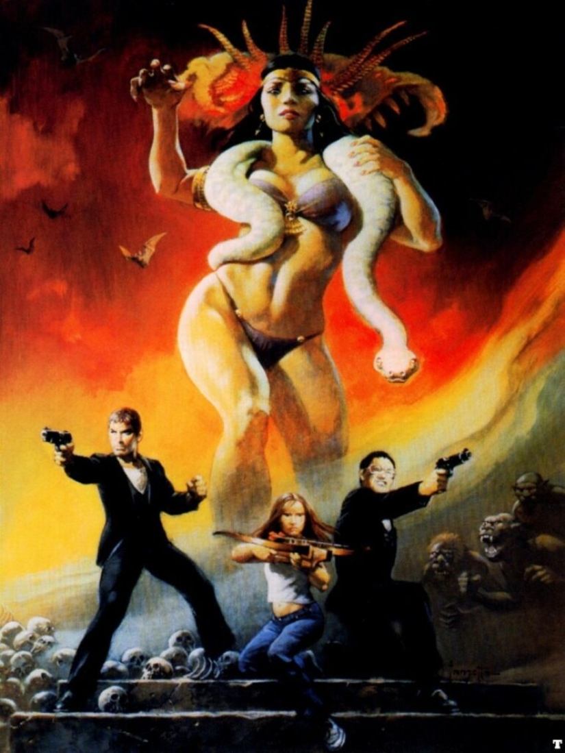 Classic Fantasy Illustration by Frank Frazetta