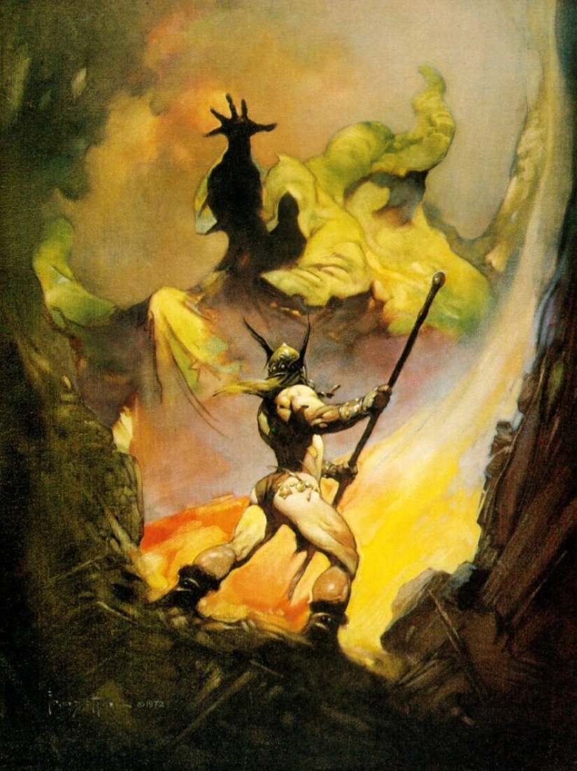 Classic Fantasy Illustration by Frank Frazetta