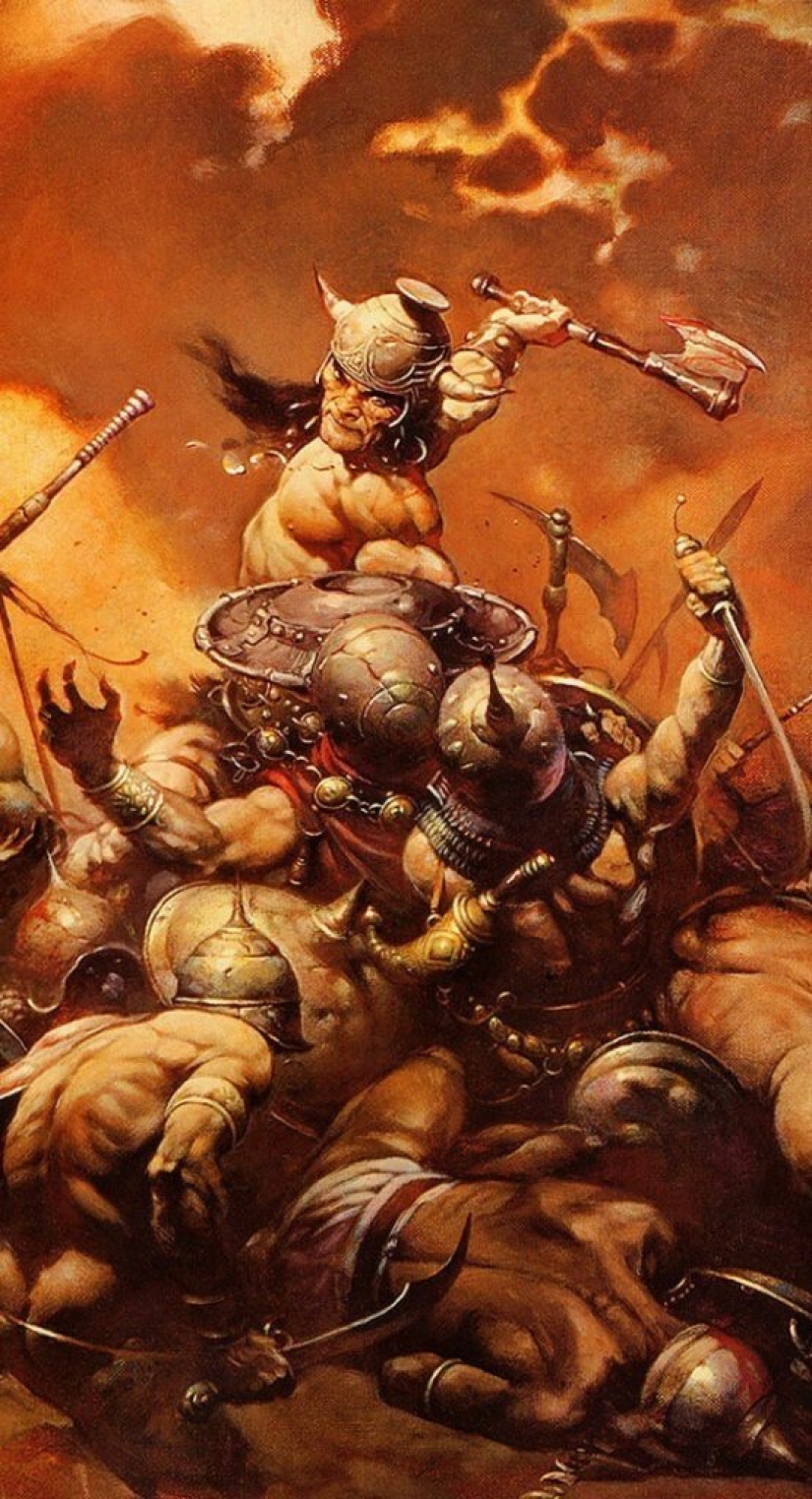 Classic Fantasy Illustration by Frank Frazetta