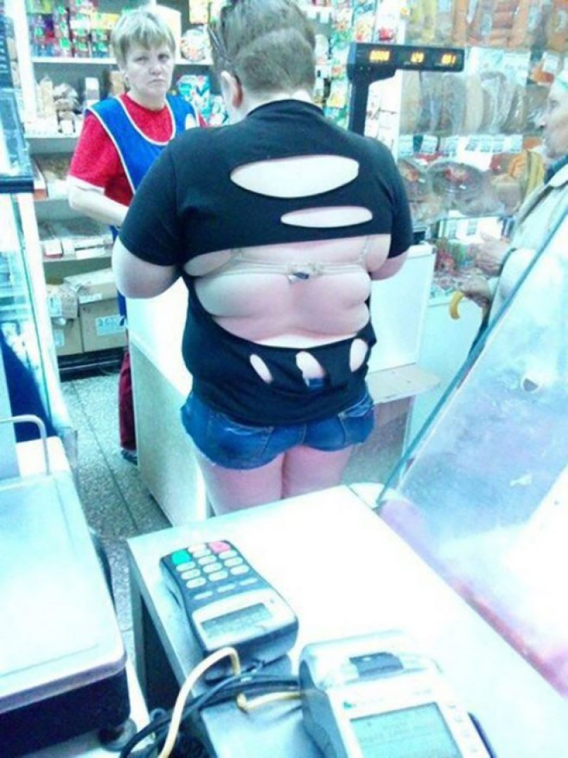 "Clothing by size? You didn't hear it!» "Clothing by size? You didn't hear it!»