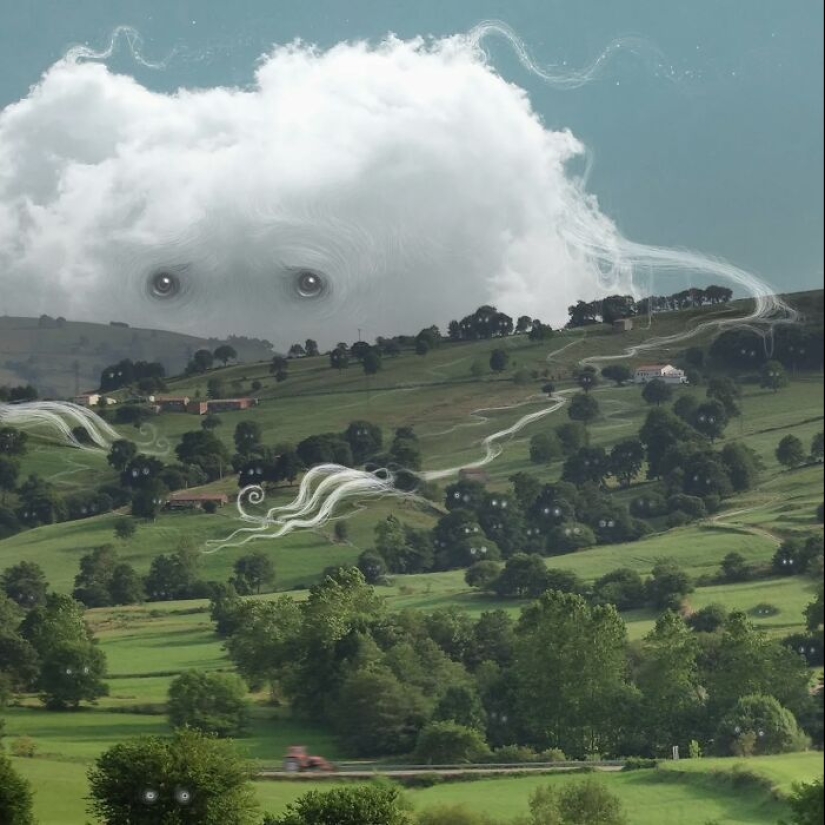 Clouds From Vorja Sánchez’s “Interventions” Appear Like Giant Ghosts In Rural Landscapes Clouds From Vorja Sánchez’s “Interventions” Appear Like Giant Ghosts In Rural Landscapes