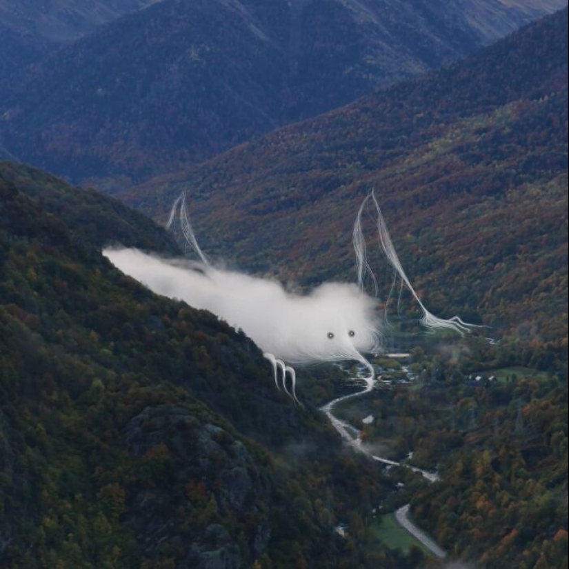Clouds From Vorja Sánchez’s “Interventions” Appear Like Giant Ghosts In Rural Landscapes Clouds From Vorja Sánchez’s “Interventions” Appear Like Giant Ghosts In Rural Landscapes