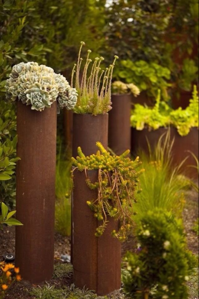 Cómo crear un macizo de flores hermoso e inusual a partir de materiales improvisados: 20 ejemplos Cómo crear un macizo de flores hermoso e inusual a partir de materiales improvisados: 20 ejemplos