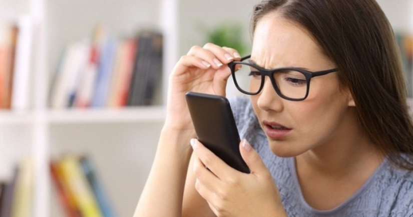 Cómo los amantes de los teléfonos inteligentes mantienen su vista