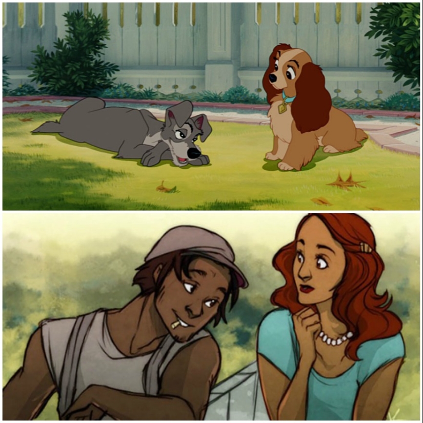 Cómo se verían los animales de Disney si fueran humanos
