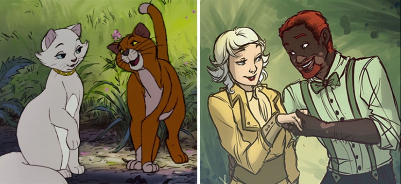 Cómo se verían los animales de Disney si fueran humanos