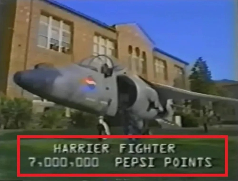 Cómo un estudiante quiso demandar a Pepsi por un avión de combate y qué salió de eso Cómo un estudiante quiso demandar a Pepsi por un avión de combate y qué salió de eso