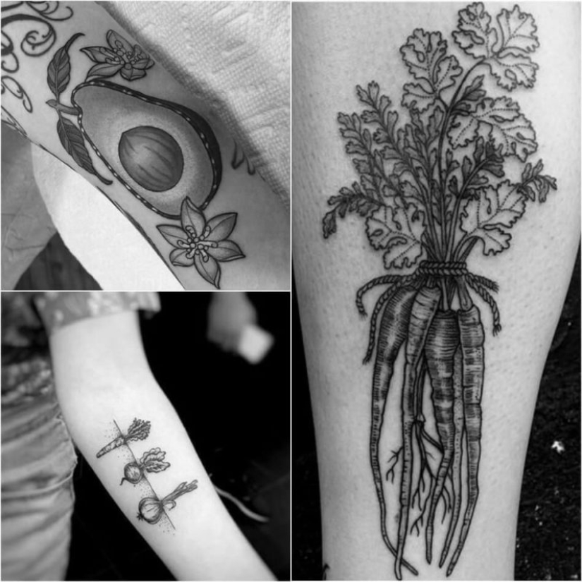 "Comer su ensalada — no te metas con los chicos": ¿qué es un tatuaje cubren los veganos "Comer su ensalada — no te metas con los chicos": ¿qué es un tatuaje cubren los veganos