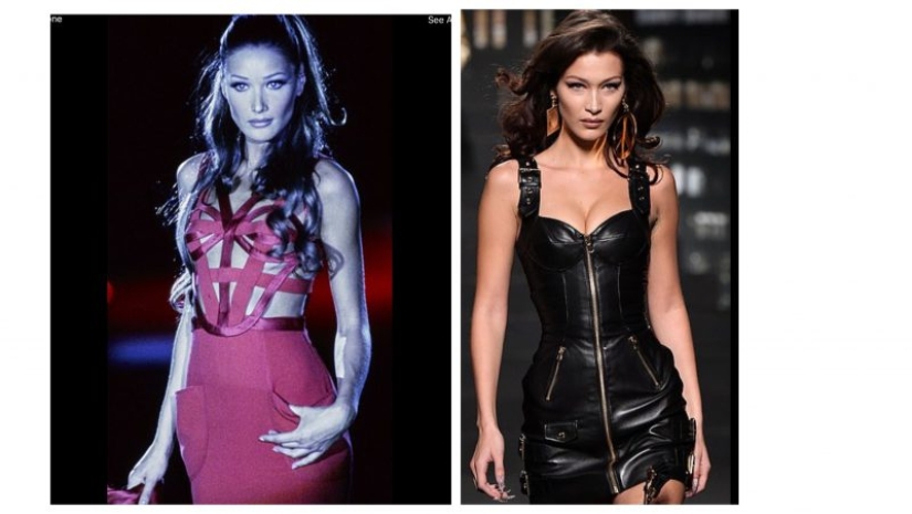 Como dos gotas de agua: Bella Hadid y Carla Bruni son similares el uno al otro como los gemelos